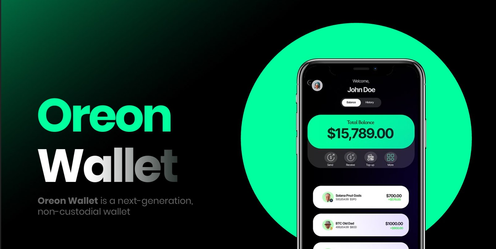 Oreon Wallet Hero